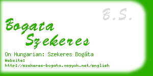 bogata szekeres business card